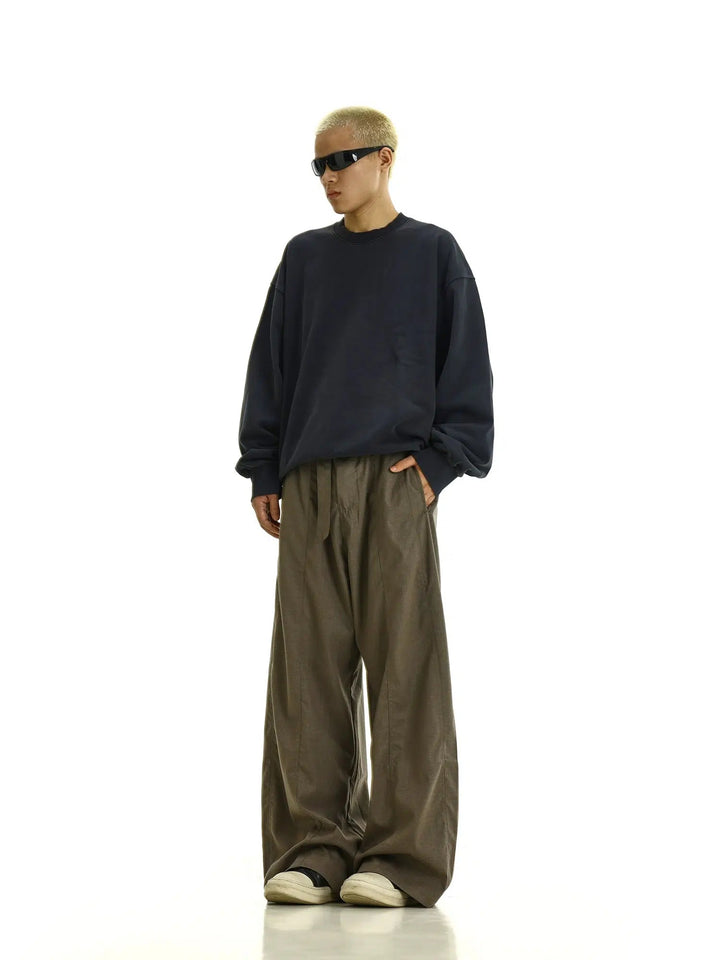 Relaxed Fit Pleated Trousers