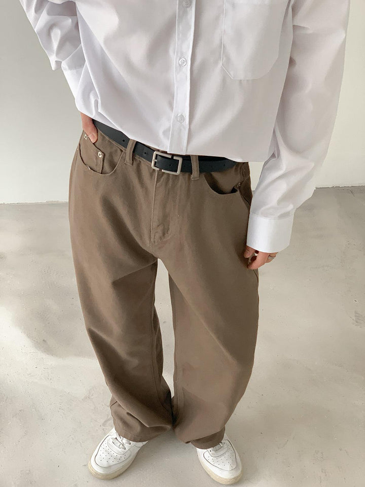 Relaxed Fit Straight-leg Trousers