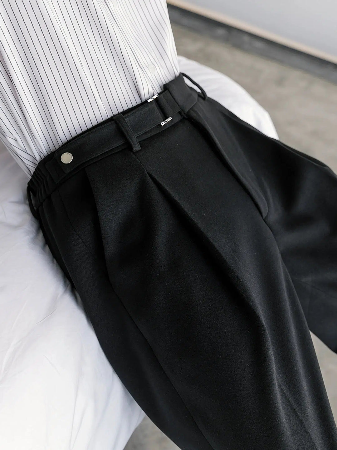 Woolen Straight Suit Pants