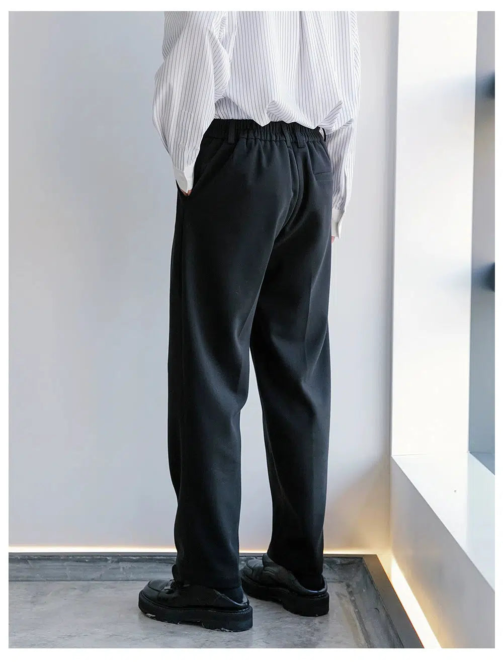 Woolen Straight Suit Pants