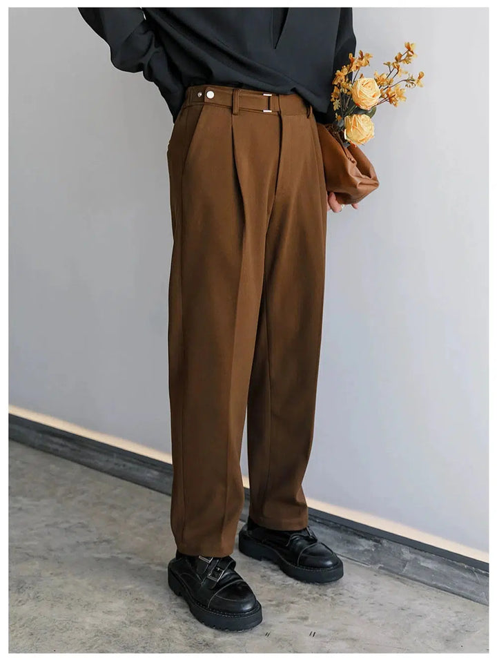 Woolen Straight Suit Pants