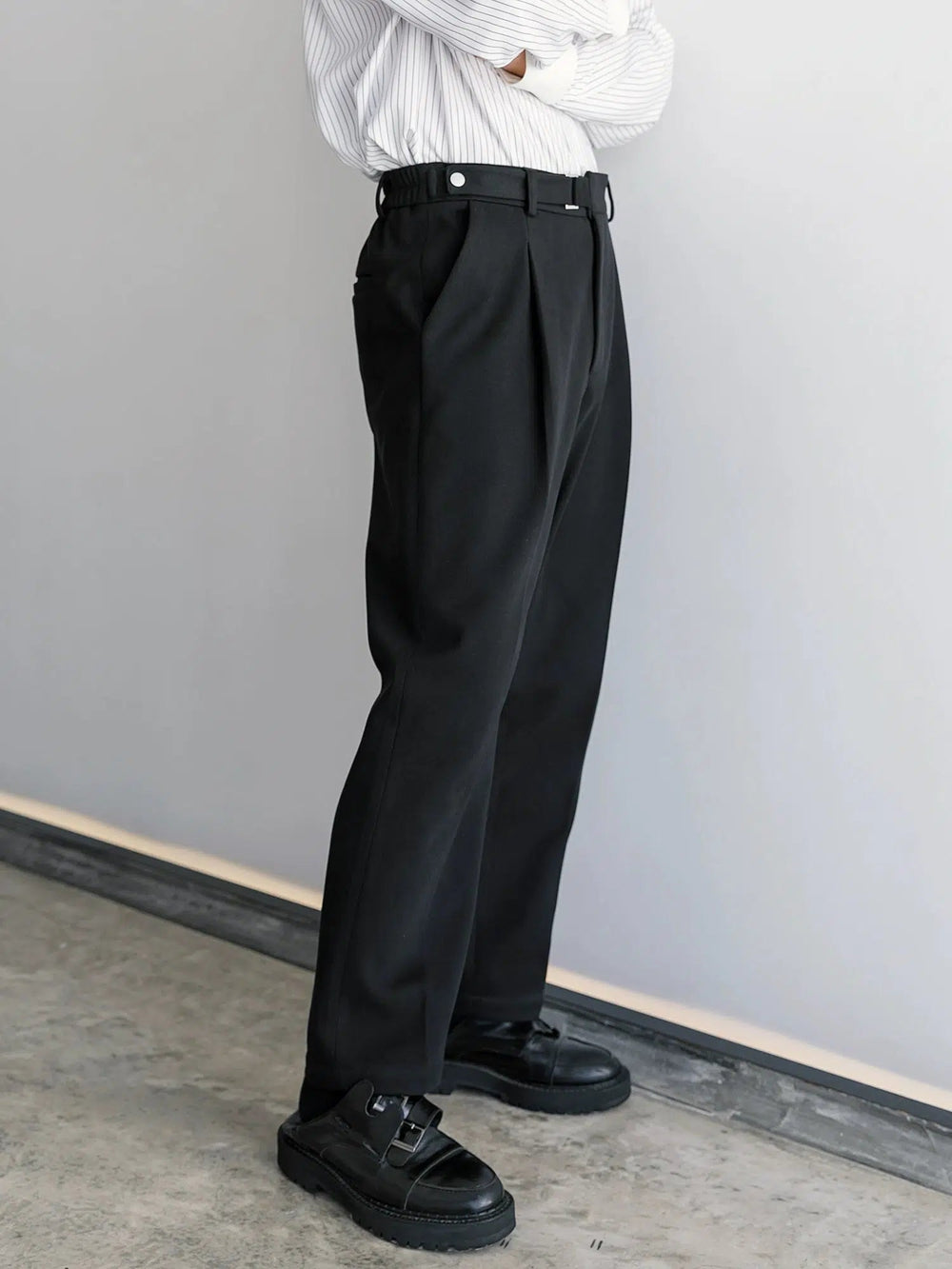 Woolen Straight Suit Pants