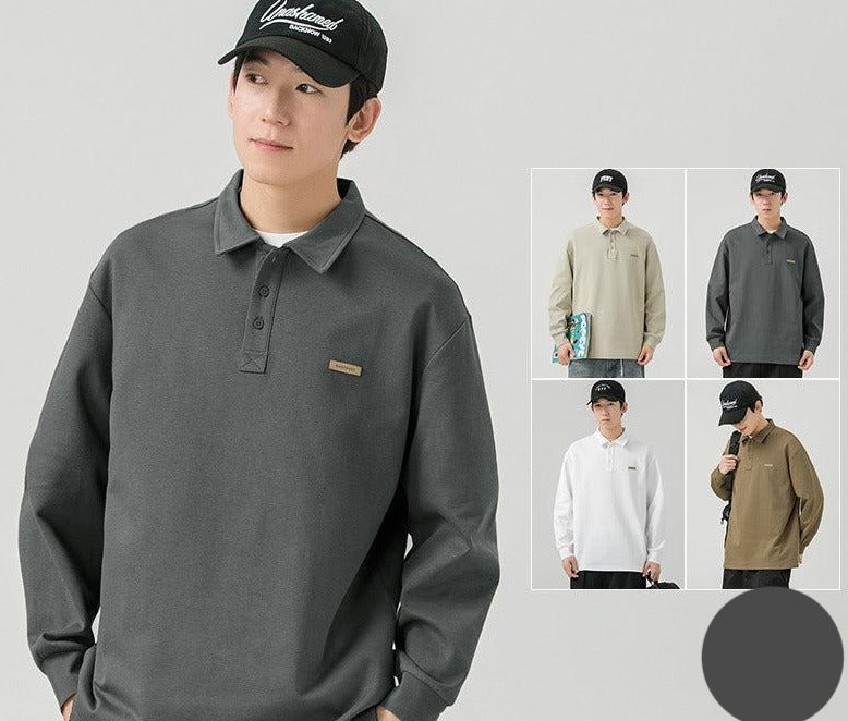 Relaxed-fit Long-sleeved Polo Shirt