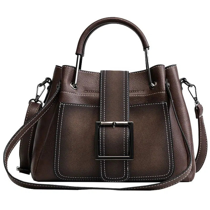 Retro Buckle Satchel Bag