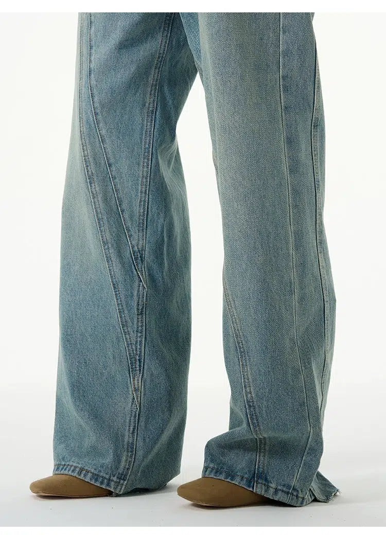 Retro Double Waist Trendy Jeans