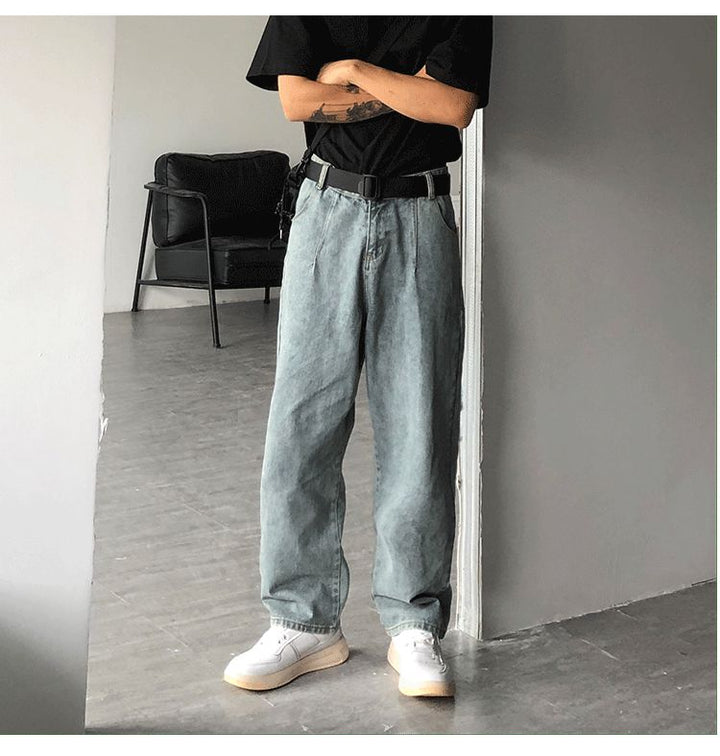 Retro High Waist Wide-Leg Jeans