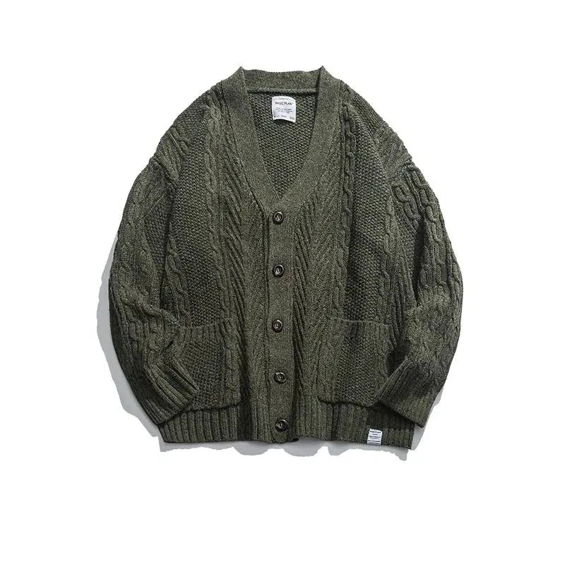 Retro Knitted Cardigan Jacket