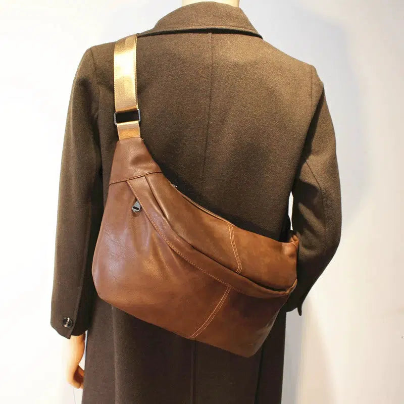 Retro Leather Hobo Bag