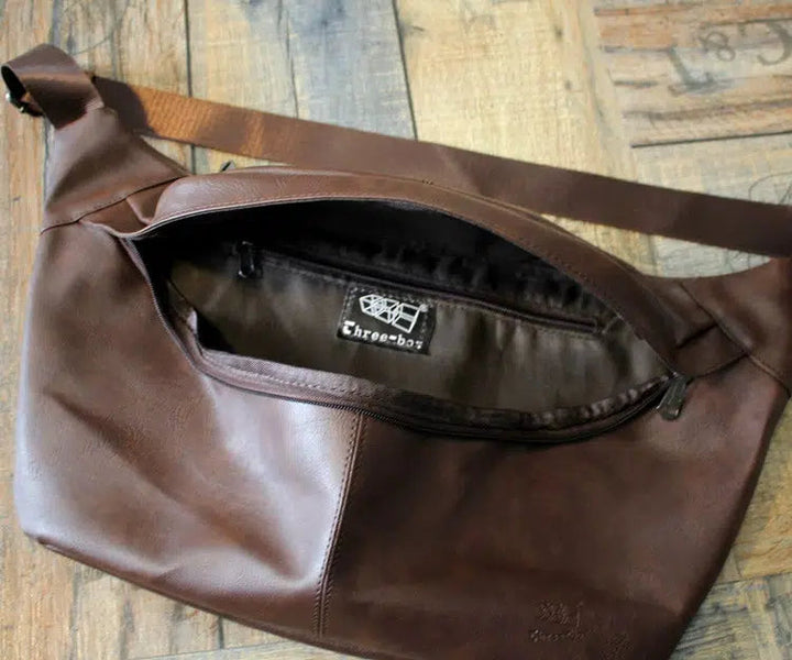 Retro Leather Hobo Bag