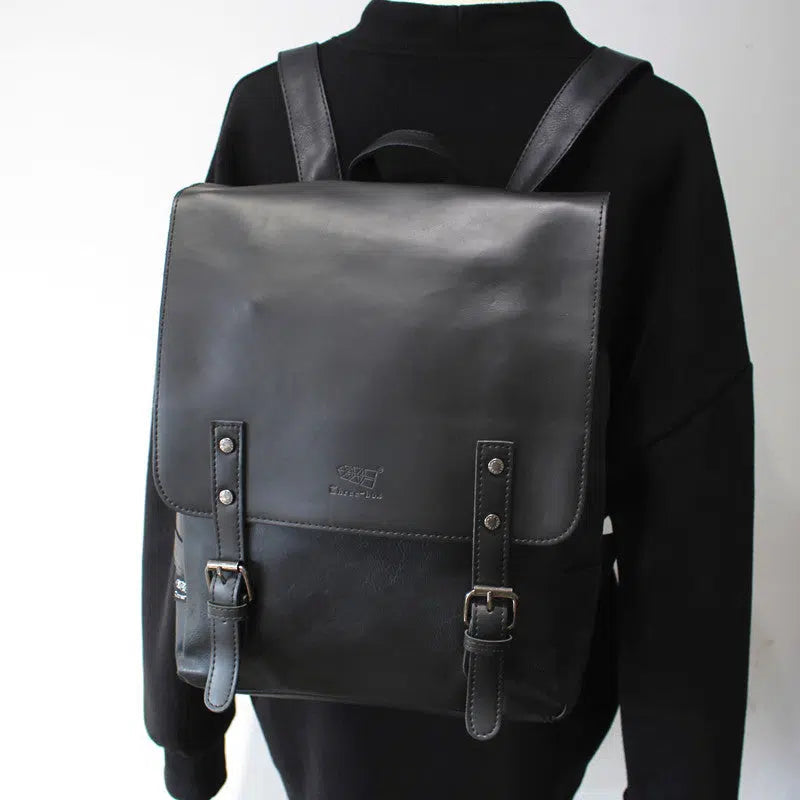 Retro Leather PC Bag Backpack