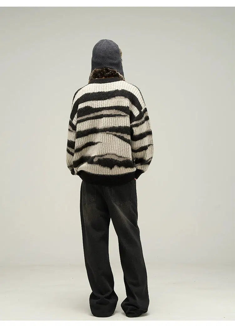 Retro Mohair Striped Sweaters