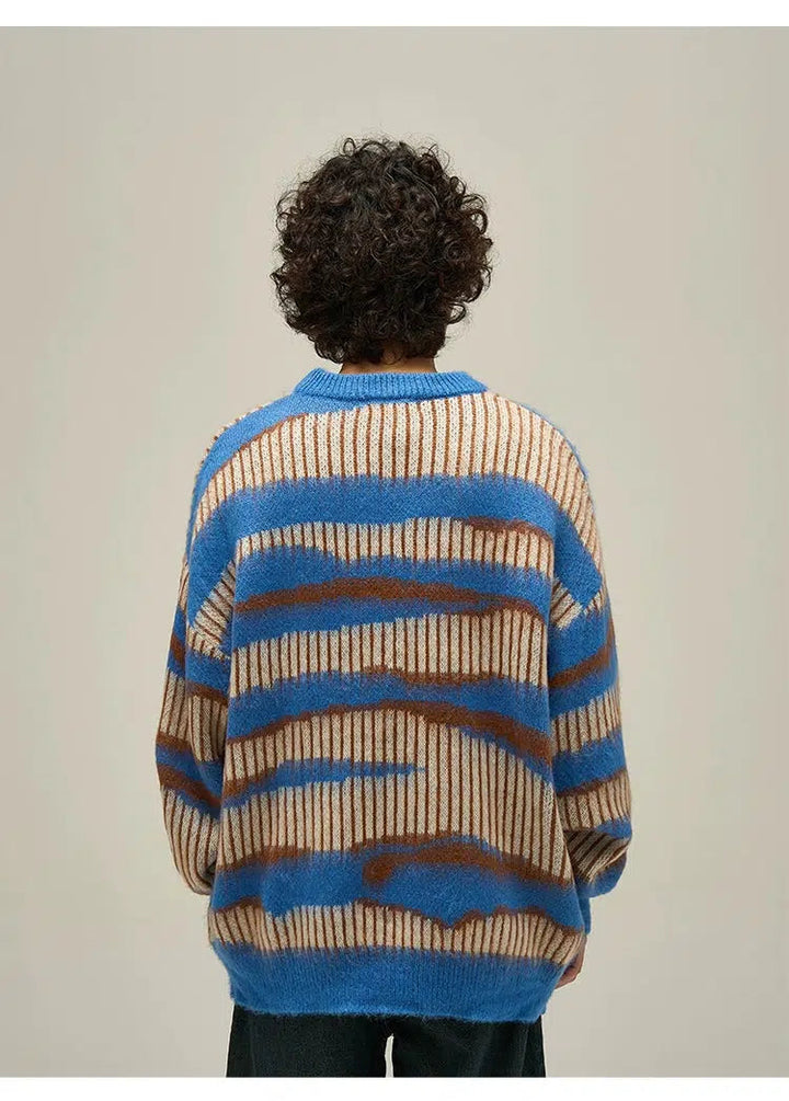 Retro Mohair Striped Sweaters