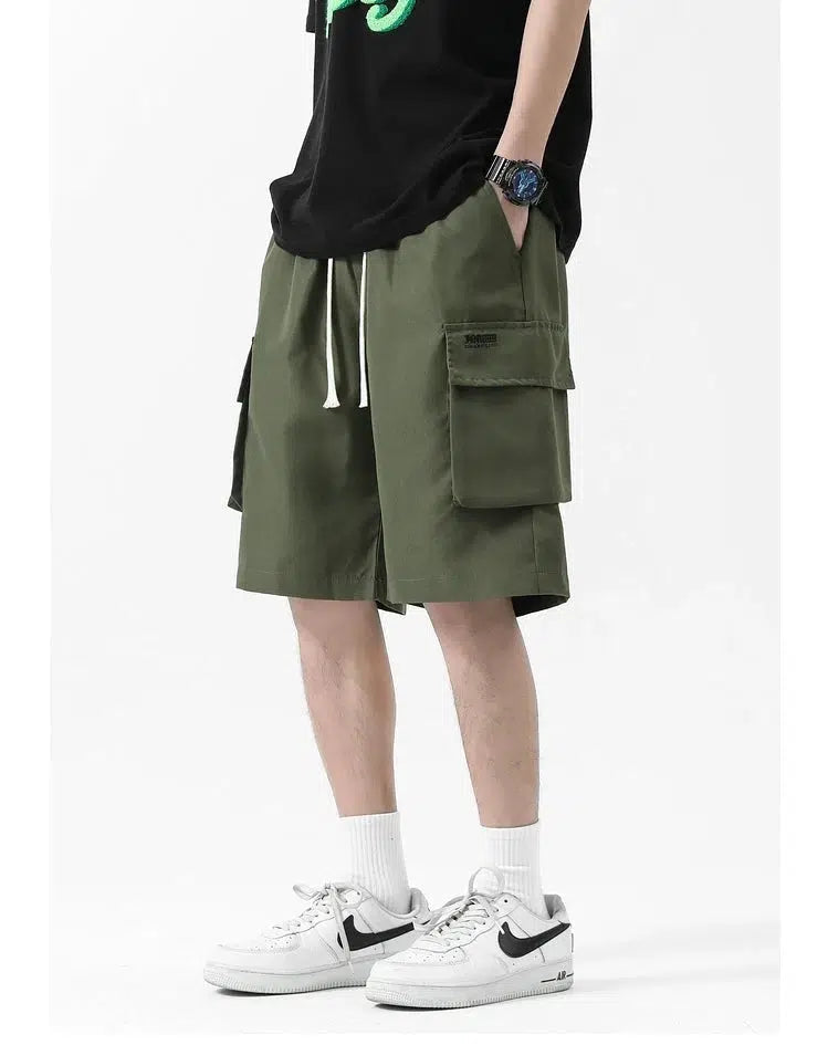 Retro Multi-Pocket Shorts