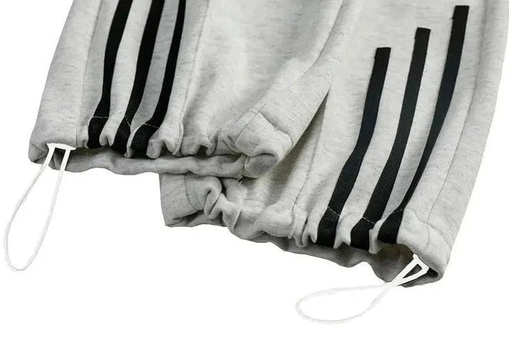 Retro Ribbon Drawstring Jogging Pants