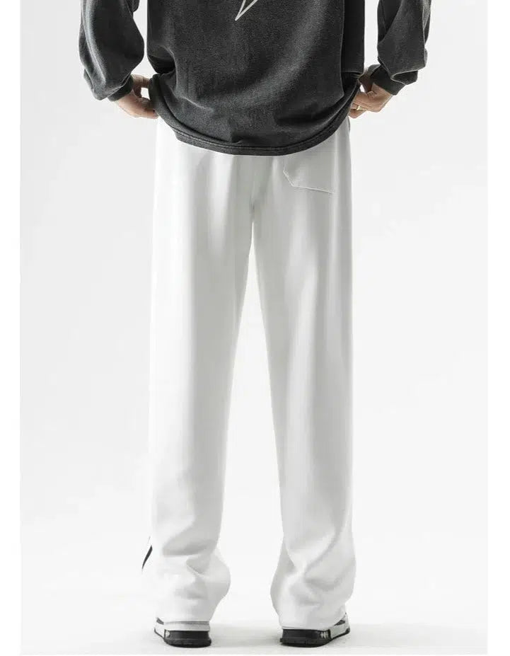 Retro Ribbon Drawstring Jogging Pants