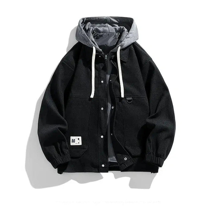 Retro Streetwear Hoodie Jacket