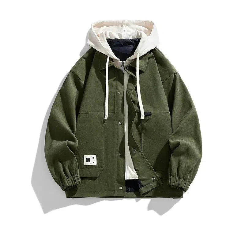 Retro Streetwear Hoodie Jacket