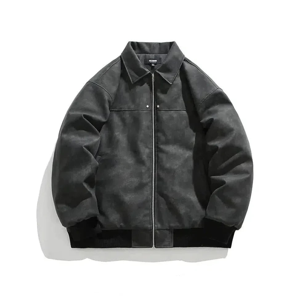 Retro Suede Lapel Cotton Jacket