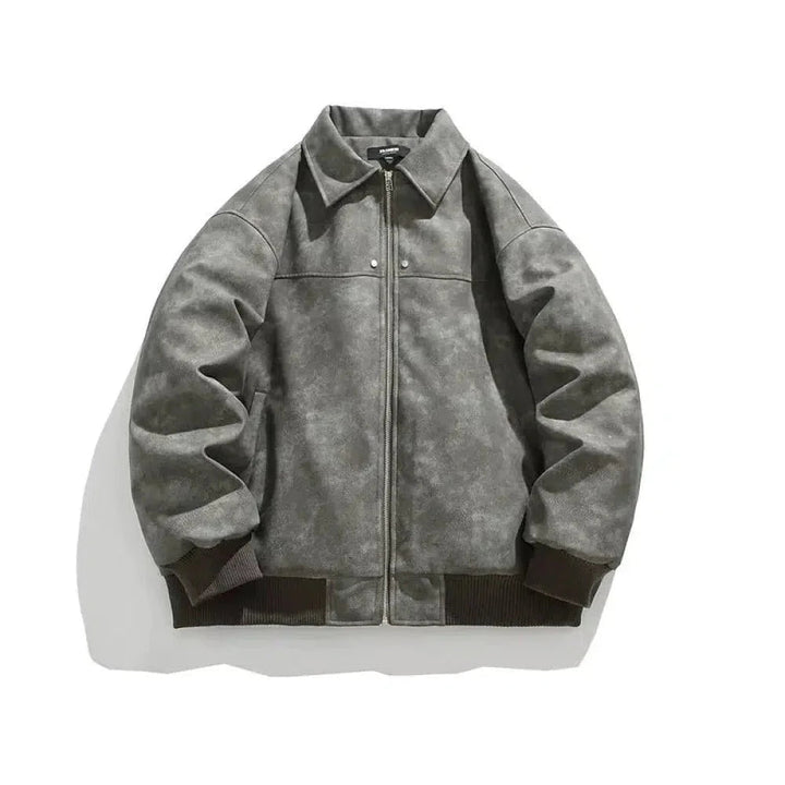 Retro Suede Lapel Cotton Jacket