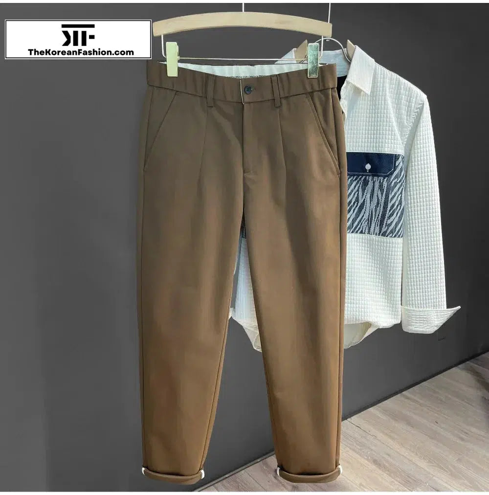 Retro Tapered Casual Pants