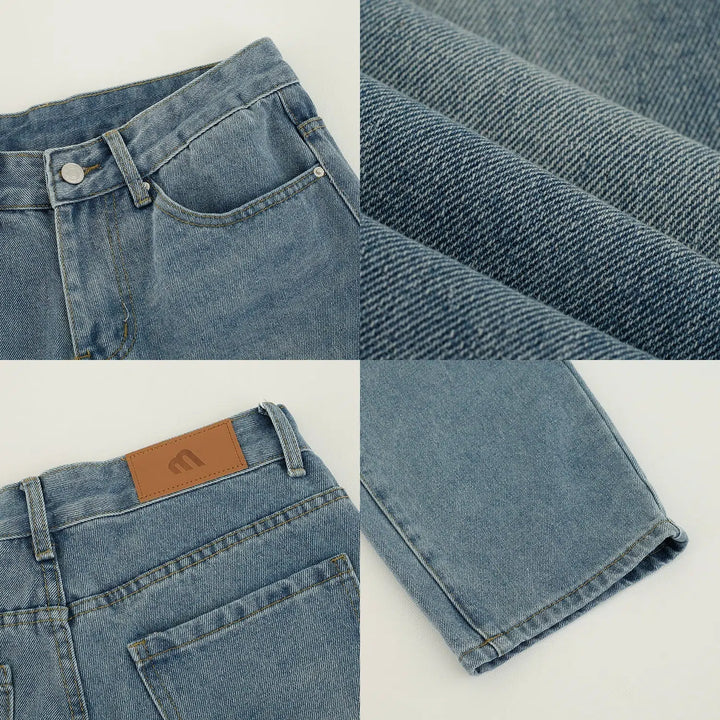 Retro Washed Straight Pants