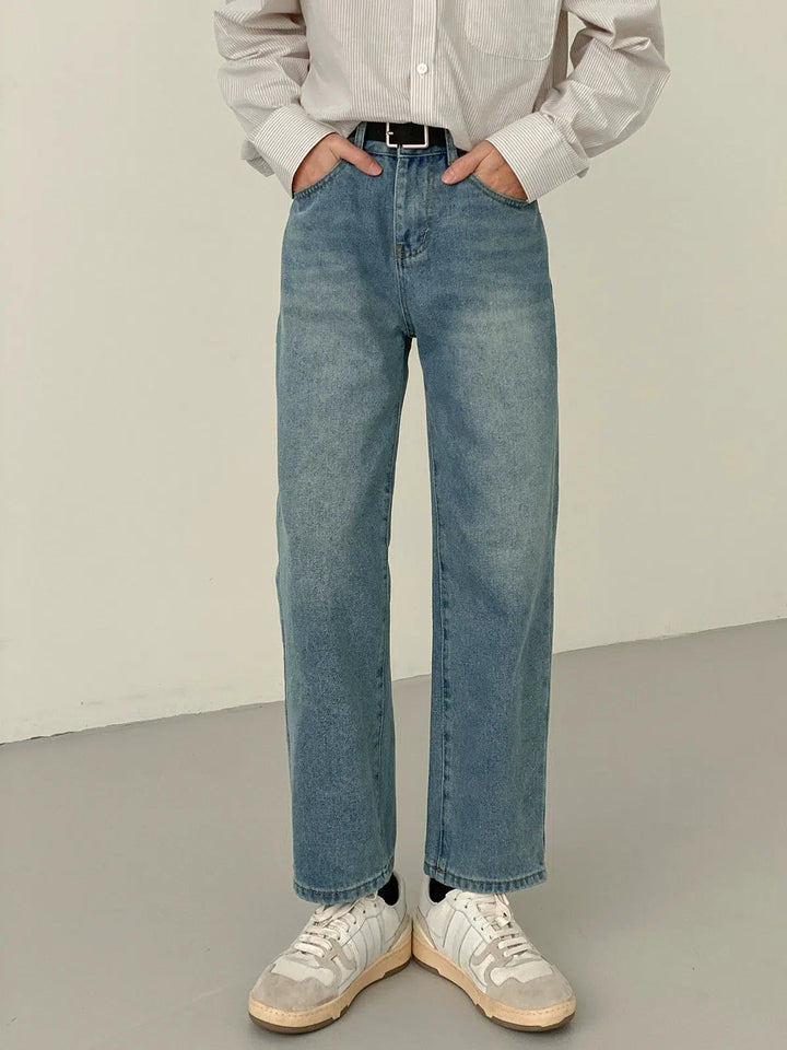 Retro Washed Straight Pants