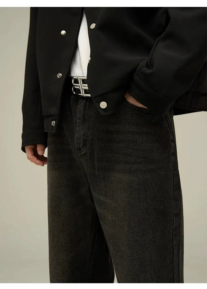 Retro Washed Wide Leg Pants