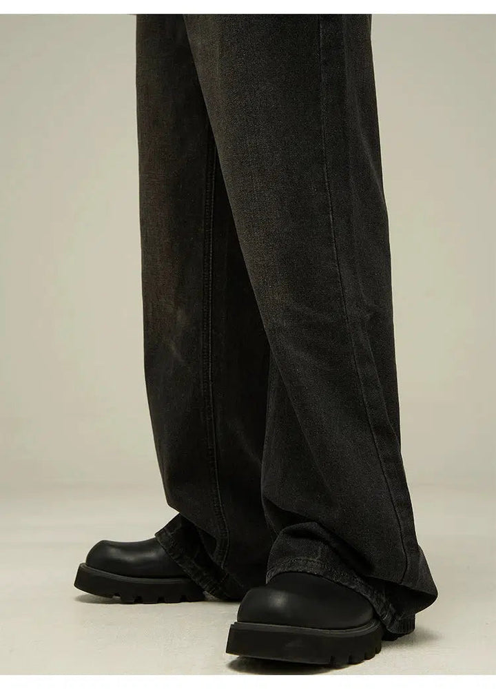 Retro Washed Wide Leg Pants