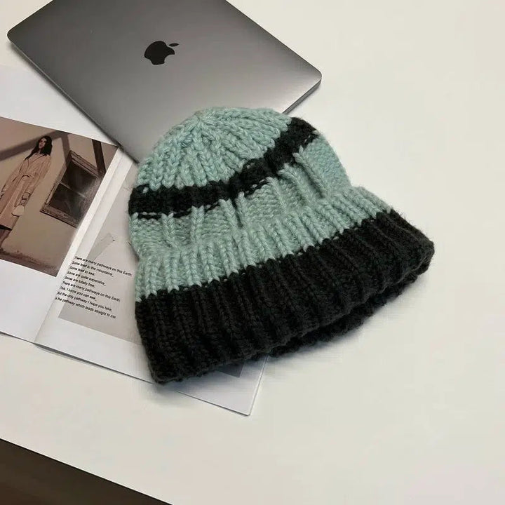 Ribbed Knit Beanie Hat