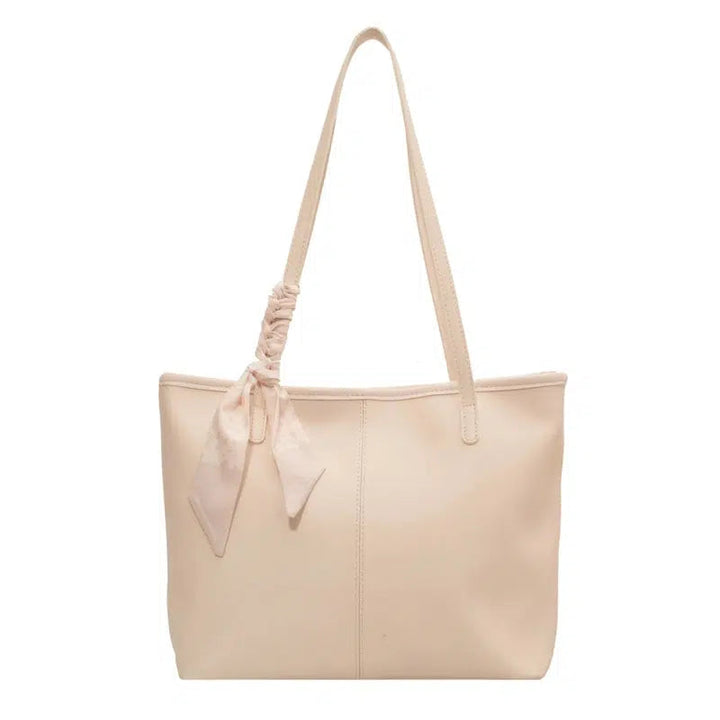 Ribbon Embellished Tote Bag