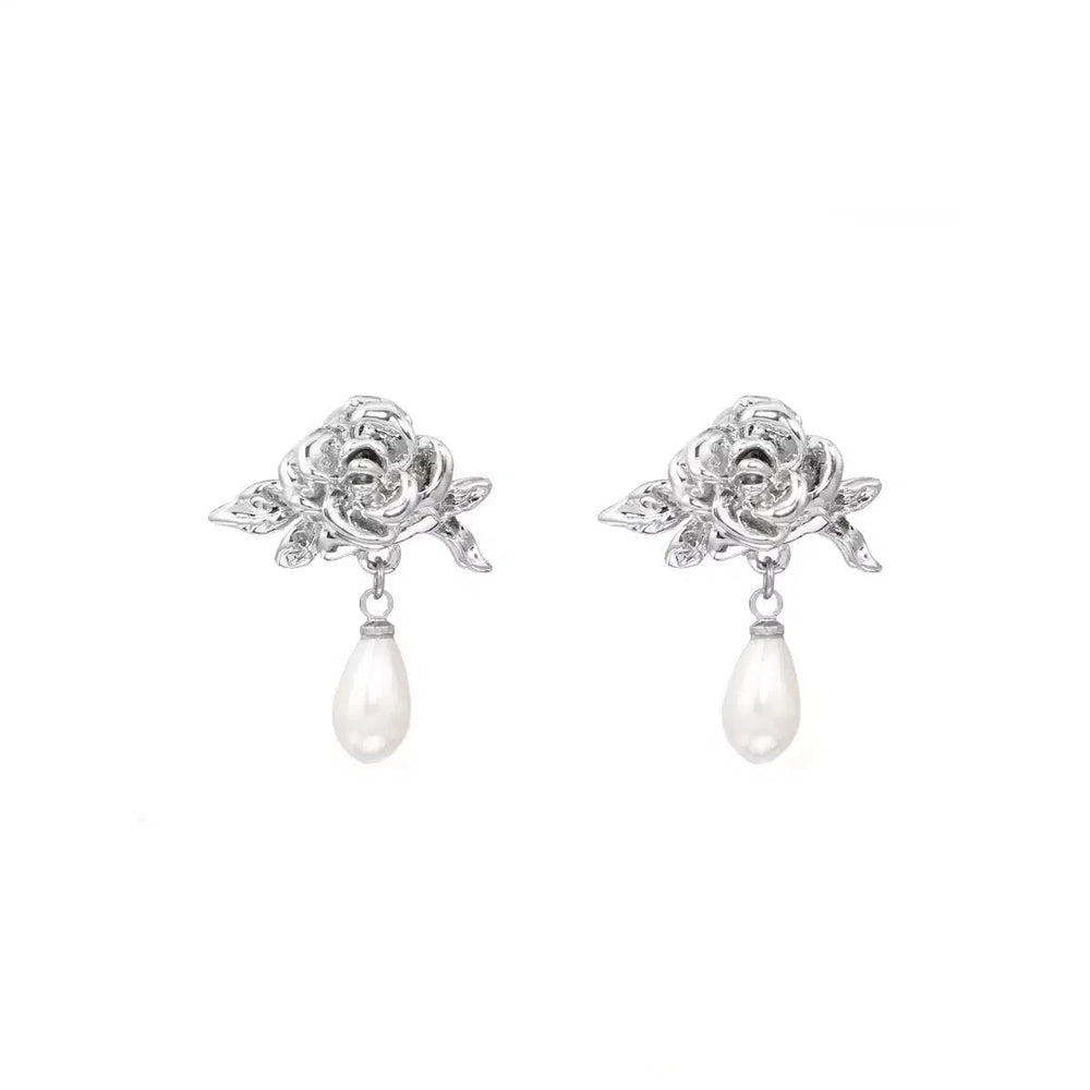 Rose Pearl Earrings