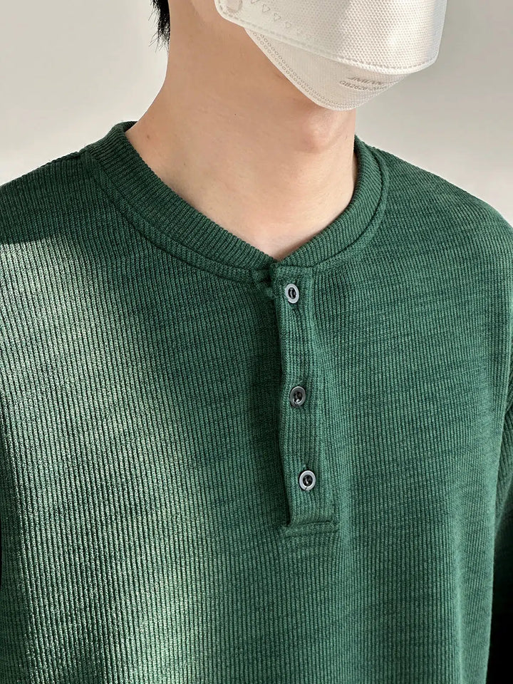 Round Neck Bottoming Color Shirt