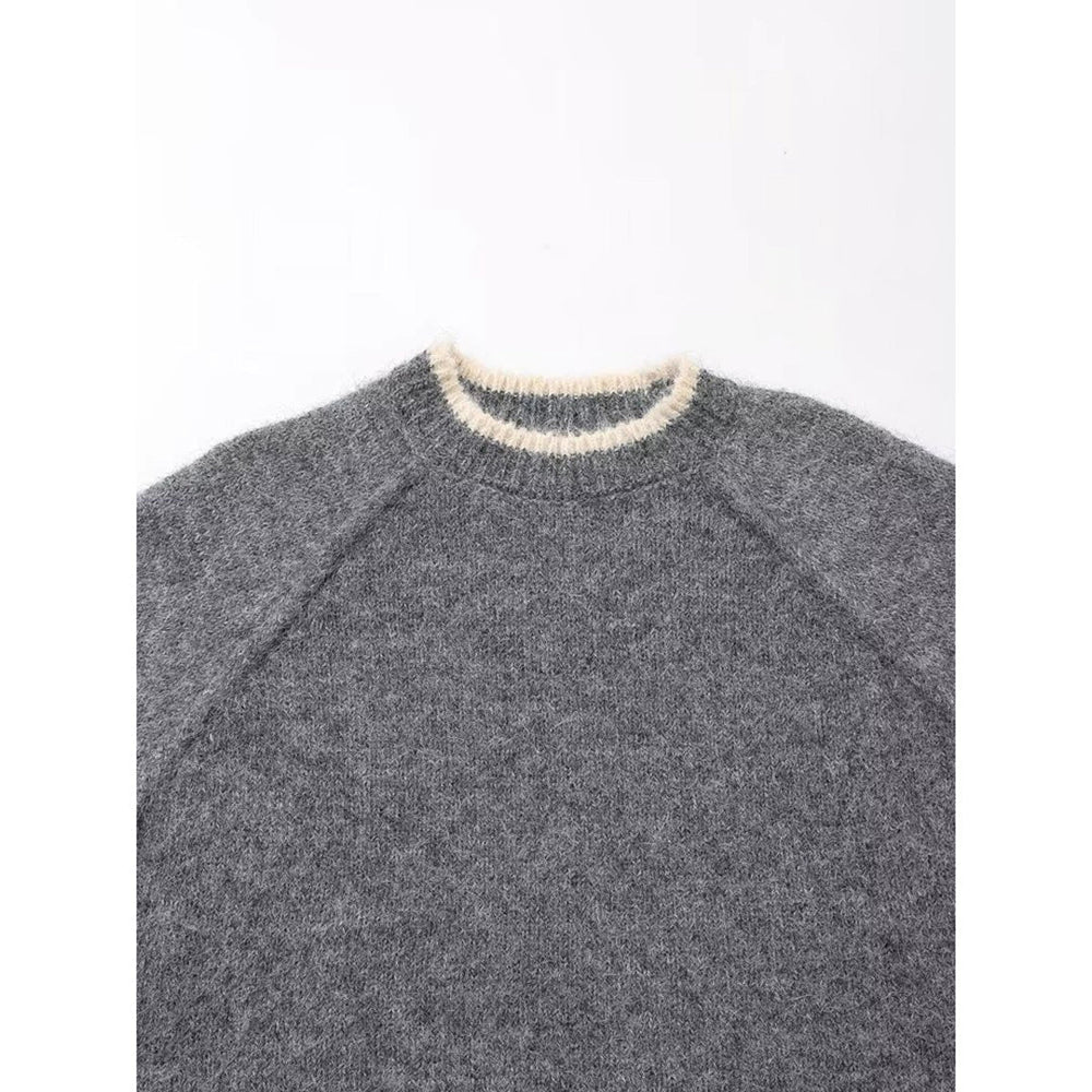 Round Neck Knit Sweater