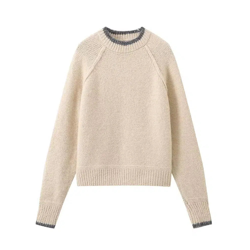 Round Neck Knit Sweater