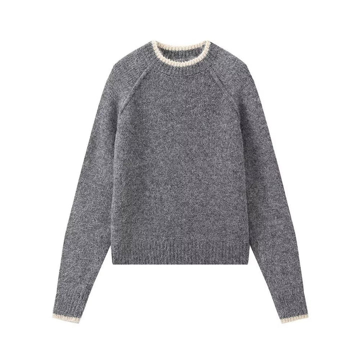 Round Neck Knit Sweater