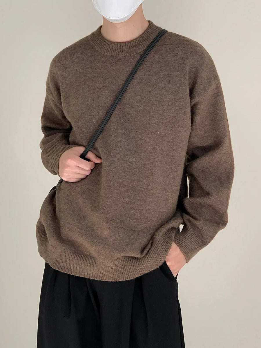 Round Neck Pullover Sweater