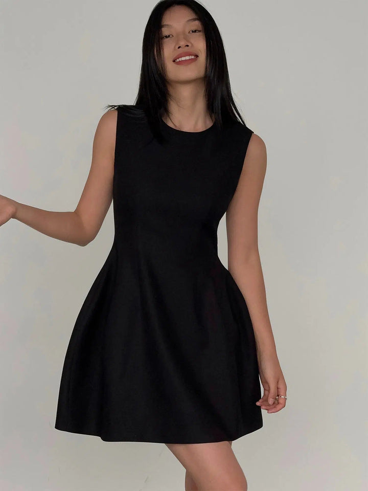 Round Neck Sleeveless Dress