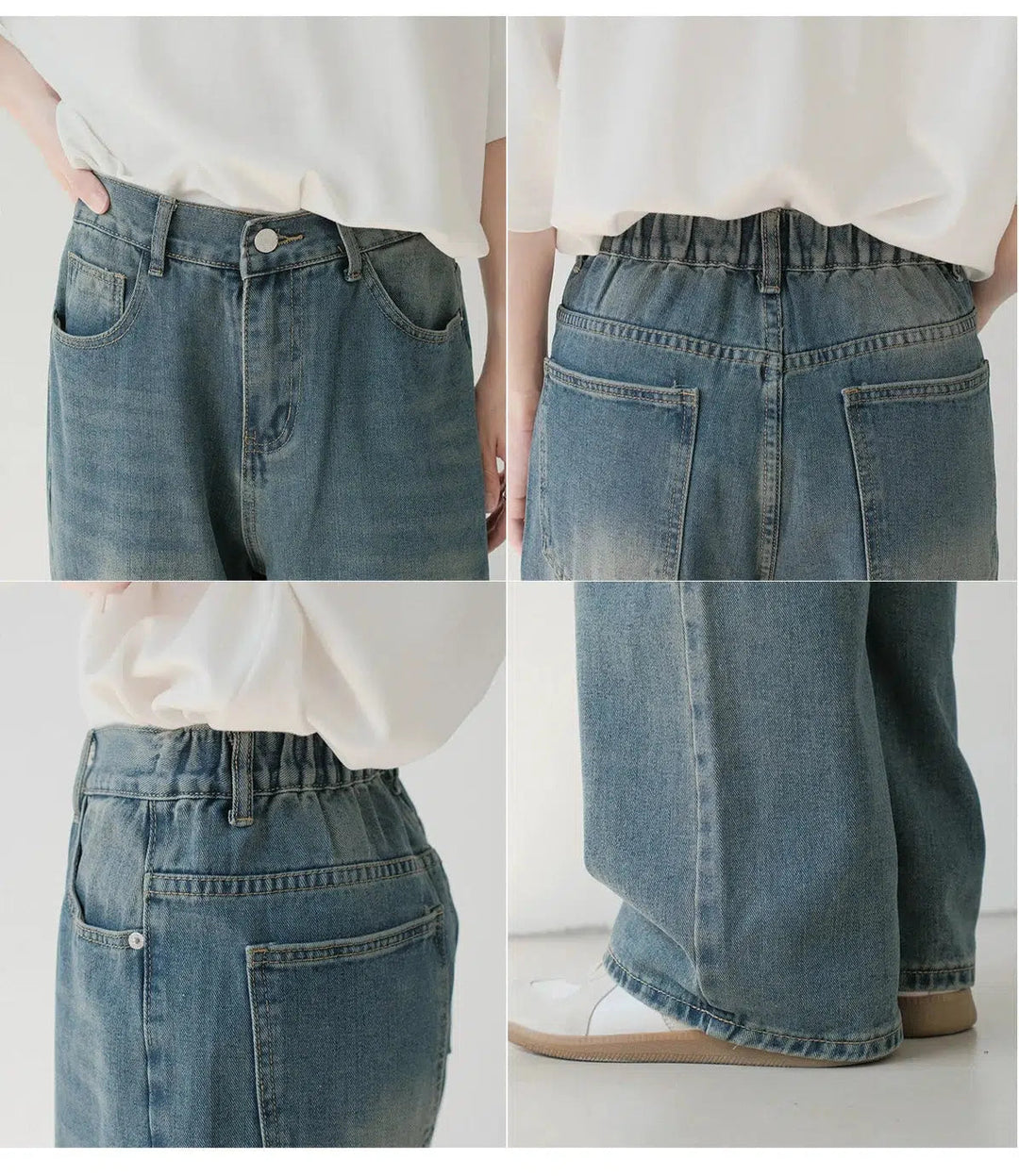 Semi-elastic Relaxed Fit Jeans