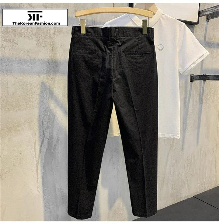 Semi-elastic Waist Cotton Breathable Pants