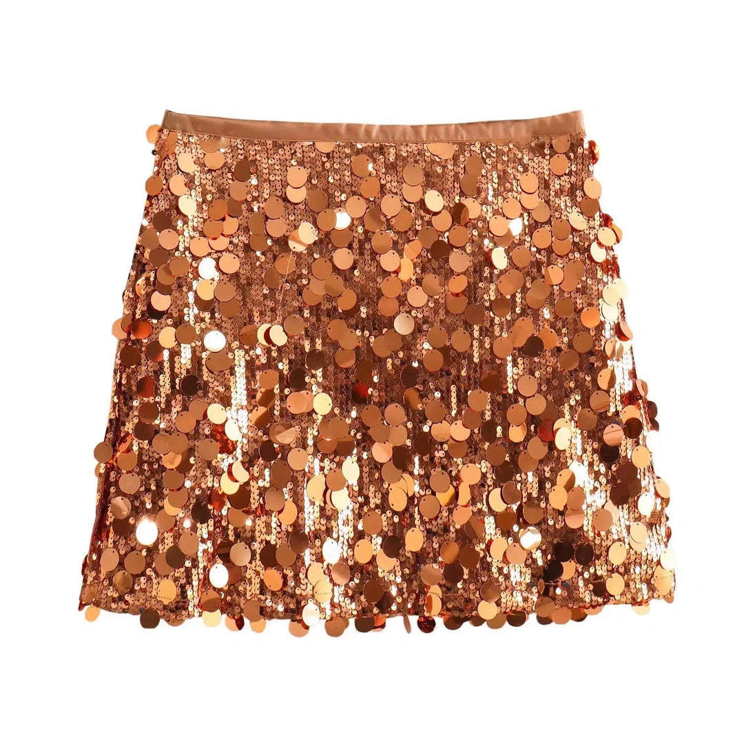 Sequin Mini Skirt