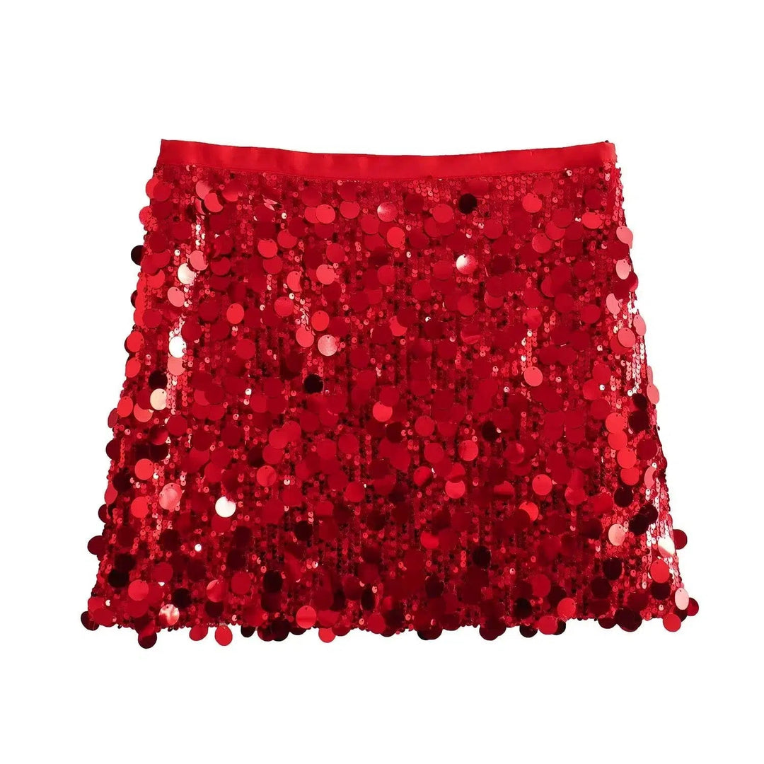 Sequin Mini Skirt