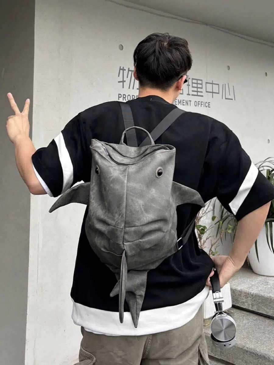 Shark-Shaped Backpack