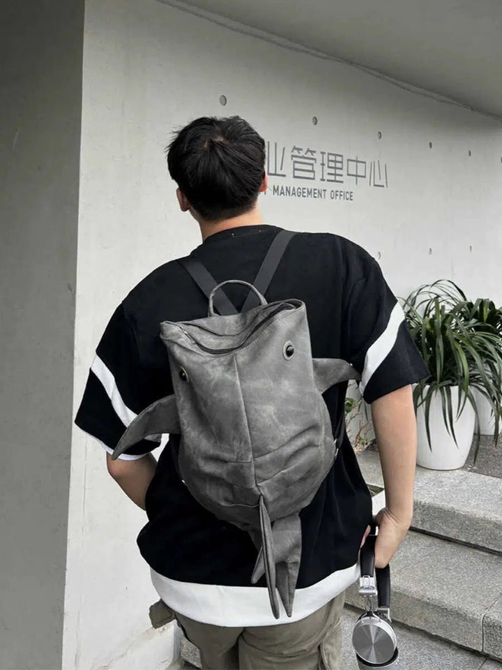 Shark-Shaped Backpack