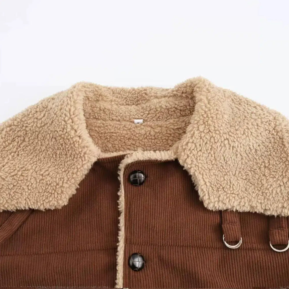 Shearling Lined Corduroy Jacket