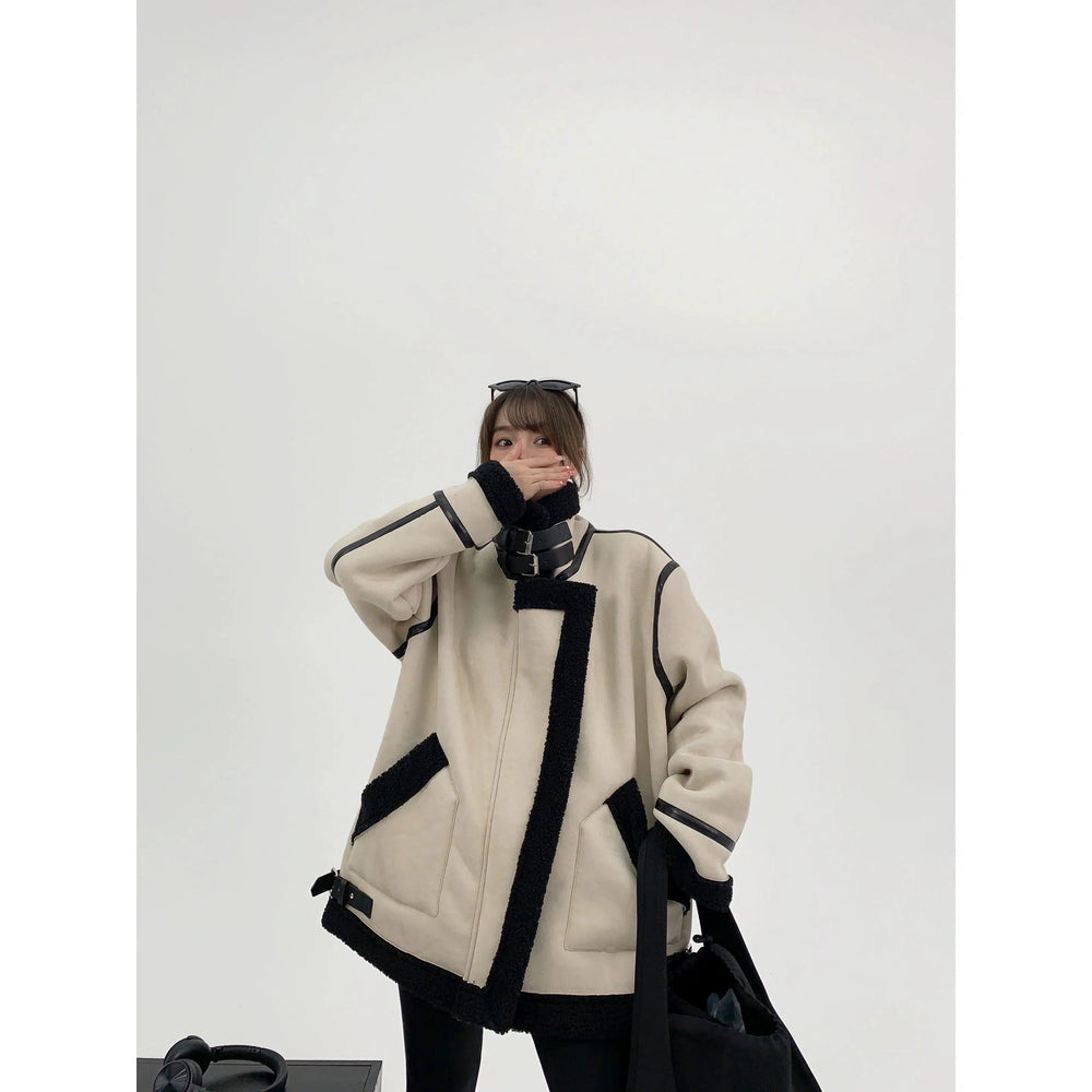 Shearling Lined Oversized Coat