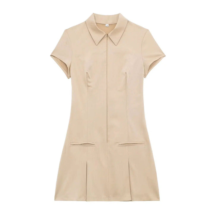 Short Sleeve Collared Sundress