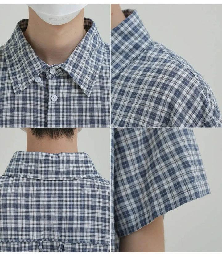 Short Sleeve Plaid Shirt