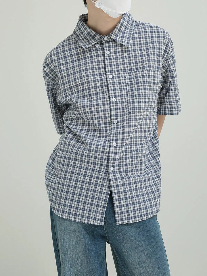 Short Sleeve Plaid Shirt