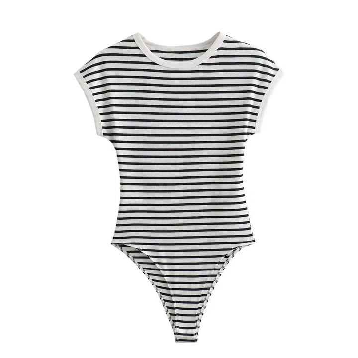 Short Sleeve Ribbed Bodysuit