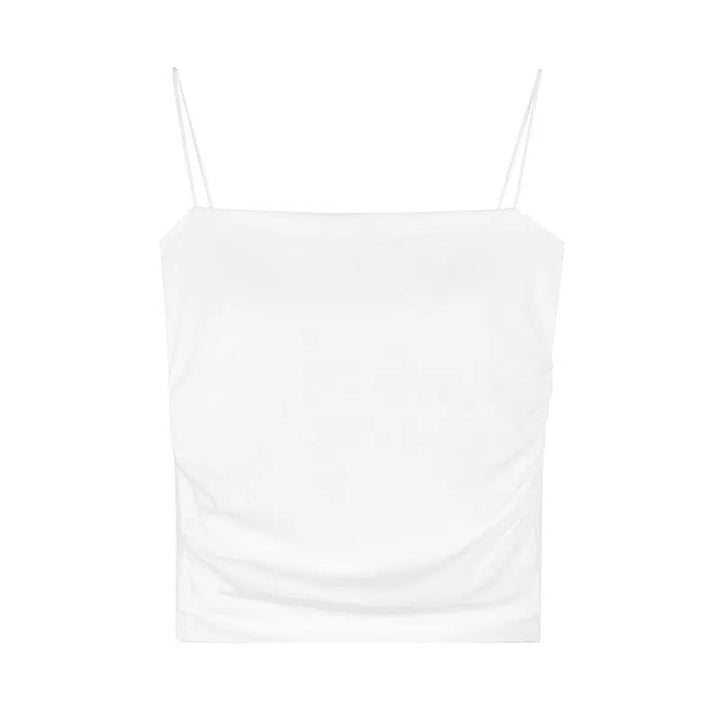 Short Slim Sleeveless Top